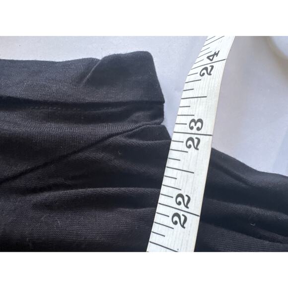 ModCloth Black Round Neck Soft Tunic Short Sleeve Tee Basic Minimalist XL NWT - Picture 5 of 6